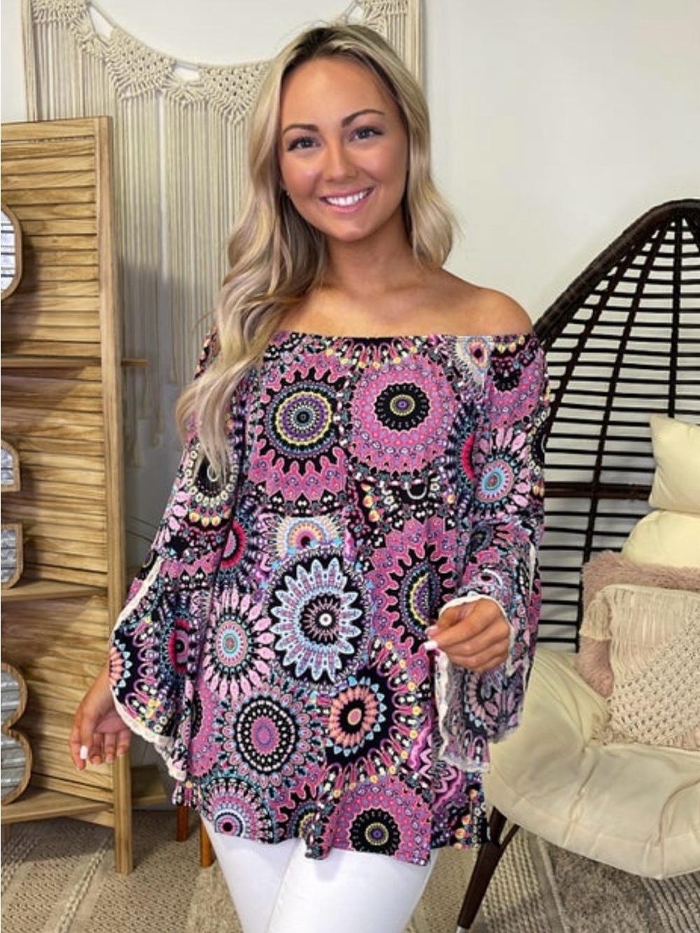 Multicolor Bohemian Women's Top
